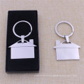 Hot Sale Custom Metal House Keychain com caixa de presente preta